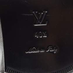 Pre Owned Louis Vuitton Black/Brown Monogram Leather Knee Length Boots Size 40.5