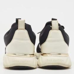 مملوكة مسبقًا Louis Vuitton Black/White Mesh and Monogram Embossed Leather Aftergame Sneakers Size 40