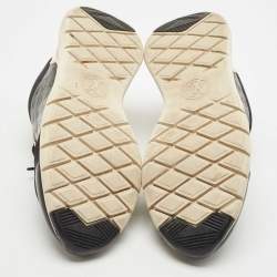 مملوكة مسبقًا Louis Vuitton Black/White Mesh and Monogram Embossed Leather Aftergame Sneakers Size 40