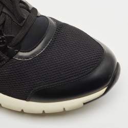 مملوكة مسبقًا Louis Vuitton Black/White Mesh and Monogram Embossed Leather Aftergame Sneakers Size 40