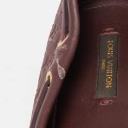مملوكة مسبقًا Louis Vuitton Burgundy Leather Gloria Loafers Size 36