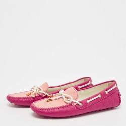 مملوكة مسبقًا Louis Vuitton Purple Leather Gloria Loafers Size 35