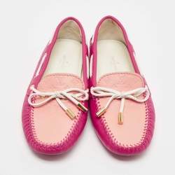 مملوكة مسبقًا Louis Vuitton Purple Leather Gloria Loafers Size 35