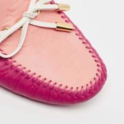 مملوكة مسبقًا Louis Vuitton Purple Leather Gloria Loafers Size 35