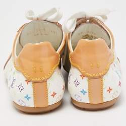 Louis Vuitton Multicolor Monogram Canvas And Patent Leather Low Top Sneakers Size 40.5