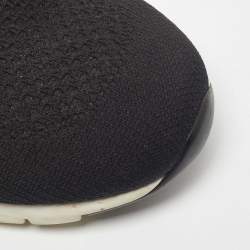 مملوكة مسبقًا Louis Vuitton Black Knit Fabric and Leather Aftergame Sneakers Size 41