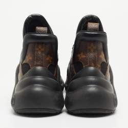Louis Vuitton Brown Monogram Canvas and Fabric Archlight Sneakers Size 40
