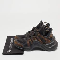 Louis Vuitton Brown Monogram Canvas and Fabric Archlight Sneakers Size 40