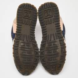 Louis Vuitton Multicolor Suede and Mesh Run Away Sneakers Size 37.5
