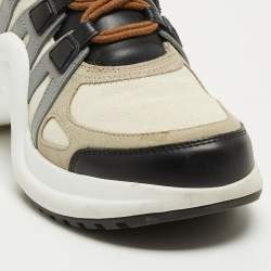 Louis Vuitton Multicolor Monogram Canvas and Leather Archlight Sneakers Size 38