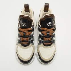 Louis Vuitton Multicolor Monogram Canvas and Leather Archlight Sneakers Size 38