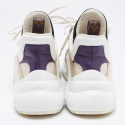 Louis Vuitton Tricolour Mesh and Leather Archlight High Top Sneakers Size 36.5