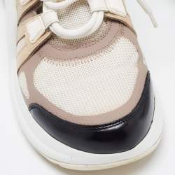 Louis Vuitton Tricolour Mesh and Leather Archlight High Top Sneakers Size 36.5