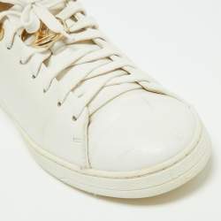 Louis Vuitton White Leather Frontrow Sneakers Size 39