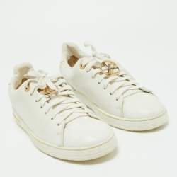 Louis Vuitton White Leather Frontrow Sneakers Size 39