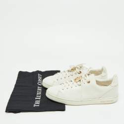 Louis Vuitton White Leather Frontrow Sneakers Size 39