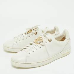 Louis Vuitton White Leather Frontrow Sneakers Size 39