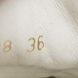 Louis Vuitton White/Brown Monogram Leather and Canvas Frontrow  Sneakers Size 36
