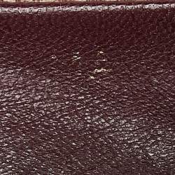 Pre Owned Louis Vuitton Pink Monogram Mini Lin Canvas Debbie Ballet Flats Size 40