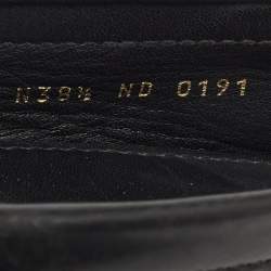 Pre Owned Louis Vuitton Black Leather Oxford Loafers Size 38.5