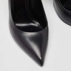 Pre Owned حذاء كعب عالي لوي فيتون ماتشماك جلد و كانفاس مقوى مونوغرامي و أسود مقاس 37.5