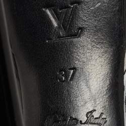 مملوكة مسبقًا Louis Vuitton Black Patent Leather Eyeline Peep Toe Pumps Size 37