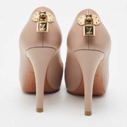 Pre Owned Louis Vuitton Beige Leather Oh Really! Pumps Size 36
