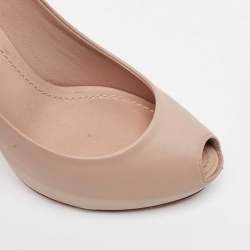 Pre Owned Louis Vuitton Beige Leather Oh Really! Pumps Size 36