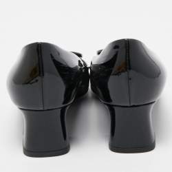 Louis Vuitton Black Patent Leather Madeleine Pumps Size 36