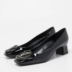Louis Vuitton Black Patent Leather Madeleine Pumps Size 36