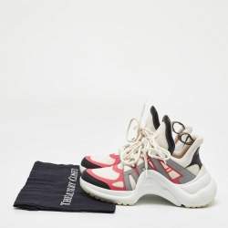 Louis Vuitton Multicolor Mesh and Leather Archlight Sneakers Size 38