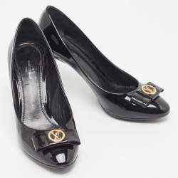 مملوكة مسبقًا Louis Vuitton Black Patent Leather Fiance Pumps Size 36.5