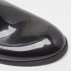Louis Vuitton Black Monogram Rubber Rain Boots Size 40