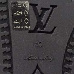 Louis Vuitton Black Monogram Rubber Rain Boots Size 40