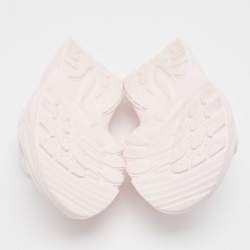 مملوكة مسبقًا Louis Vuitton Pink Rubber Monogram Pool 55 Comfort Mules Size 38