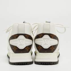 Louis Vuitton White Leather and Mesh Run Away Sneakers Size 35.5