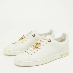 White and gold hot sale louis vuitton sneakers