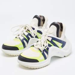 Louis Vuitton Multicolor Leather and Mesh Archlight Sneakers Size 39.5