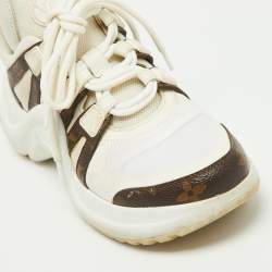 Louis Vuitton White Mesh and Nylon Archlight Sneakers Size 36