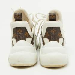 Louis Vuitton White Mesh and Nylon Archlight Sneakers Size 36