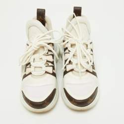 Louis Vuitton White Mesh and Nylon Archlight Sneakers Size 36