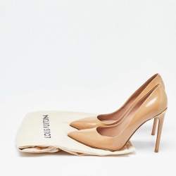 Louis Vuitton Beige Patent Leather Eyeline Pumps Size 37