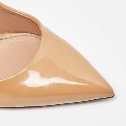 Louis Vuitton Beige Patent Leather Eyeline Pumps Size 37