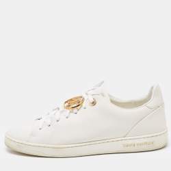 Louis Vuitton White Leather Frontrow  Sneakers Size 38