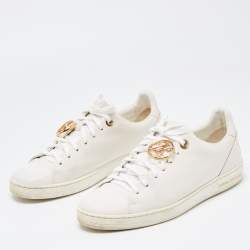 Louis Vuitton White Leather Frontrow  Sneakers Size 38