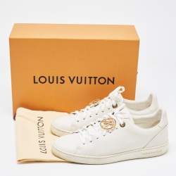 Louis Vuitton White Leather Frontrow  Sneakers Size 38