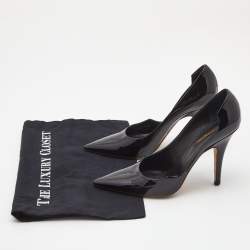 Louis Vuitton Black Patent Leather D'orsay Pumps Size 38