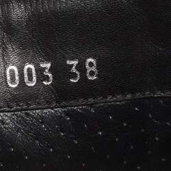 Louis Vuitton Black/Blue Velvet and Leather High Top Sneakers Size 38