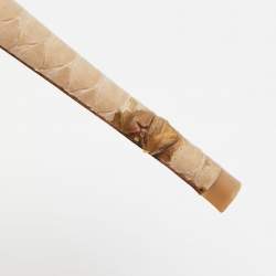 Pre Owned Louis Vuitton Two Tone Python Eyeline Pumps Size 39