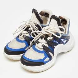 Louis Vuitton Tricolor Mesh and Leather Archlight Sneakers Size 36